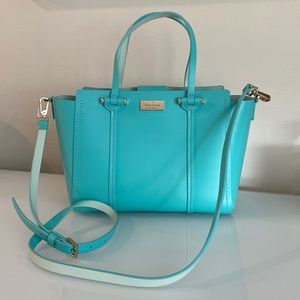 Kate Spade turquoise Alston Arbour Hills cross body bag